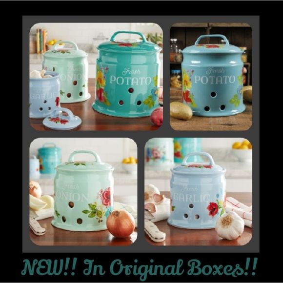 The Pioneer Woman Kitchen New Pioneer Woman Vegetable Keepers Canisters Poshmark